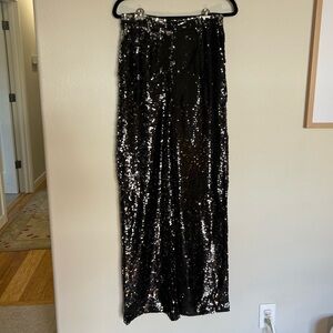 NWT Blu Pepper Sparkling Black Sequin Trousers